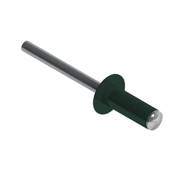 Заклёпка вытяжная Daxmer 4,0х10 RAL 6005 (750шт) нерж/нерж