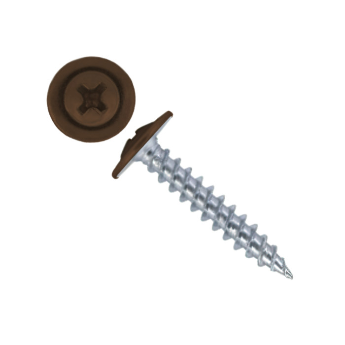 Саморез ПШ 4,2х19 (1000шт) шлиц PH2 RAL 8008