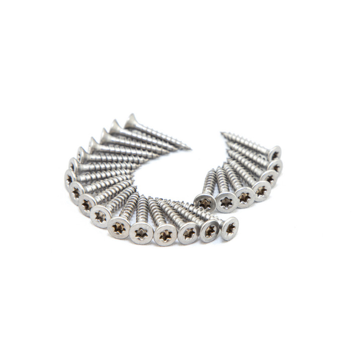 Саморез для кляммеров фальца 4х25 (500шт) потайная головка, нержавеющая сталь, шлиц Torx 20 (короб)